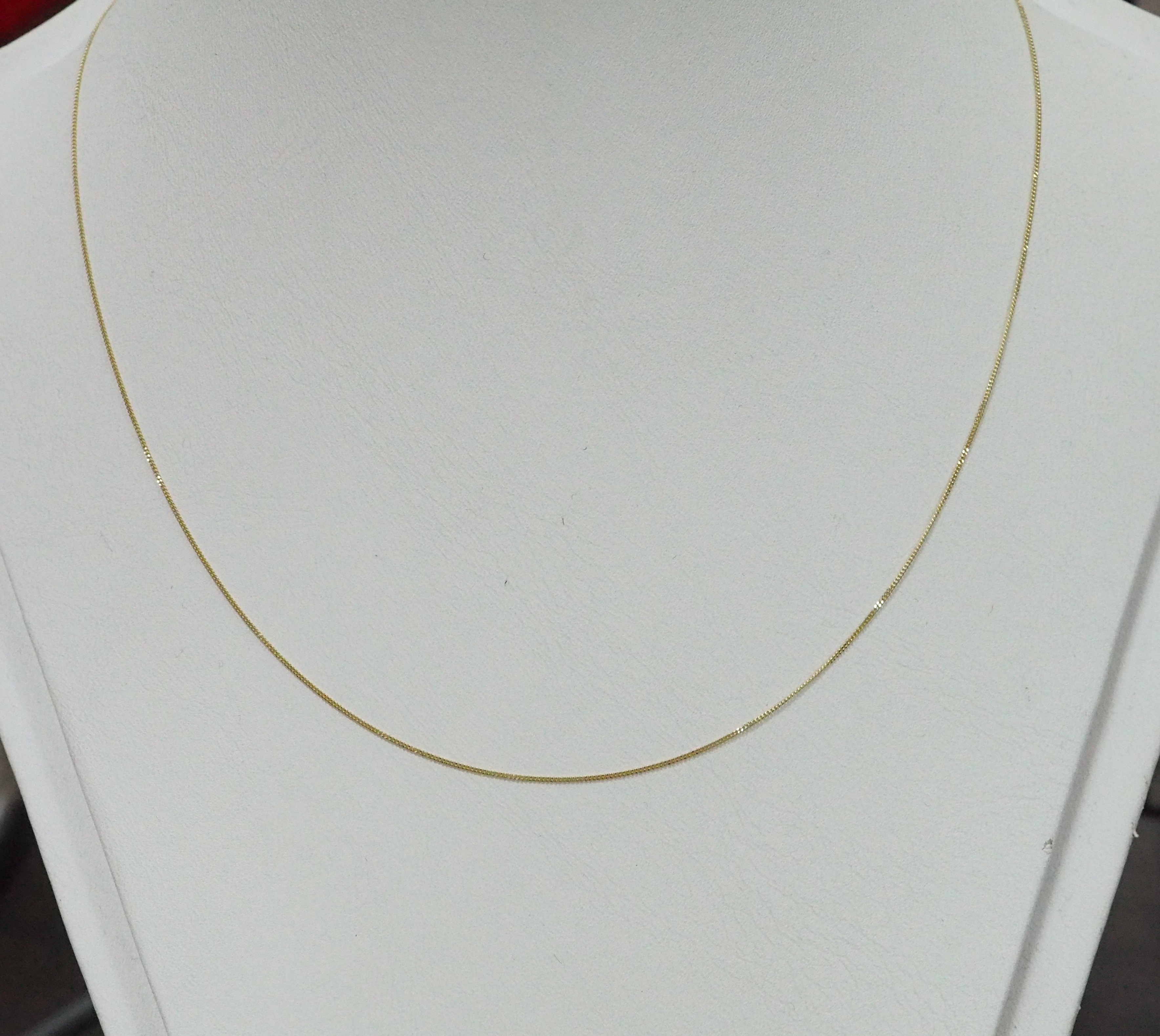 Цепь из желтого золота плетение "Панцирное"